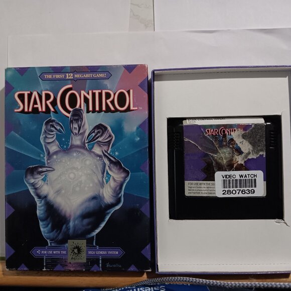 Star Control Tested Sega Genesis Video Game + Box - Picture 1 of 4